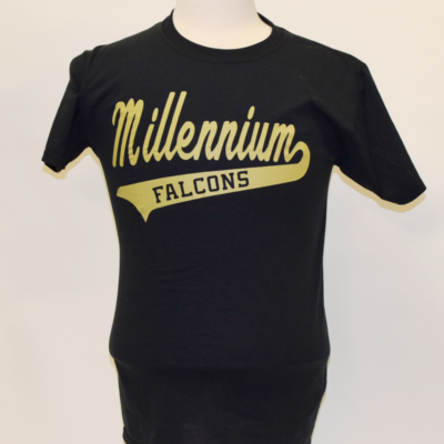 Millennium High black gold shirt